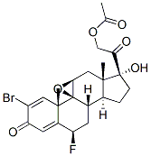 CAS#: 60864-69-9, 2-Bromo-9beta,11beta-Epoxy-6beta-Fluoro-17,21-Dihydroxypregna-1,4-Diene-3,20-Dione 21-Acetate