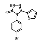 CAS#: 60870-40-8, 4-(4-Bromophenyl)-5-(2-Furyl)-4H-1,2,4-Triazole-3-Thiol
