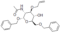 CAS 登录号：60920-82-3， 苄基 2-(乙酰氨基)-2-脱氧-6-O-(苯基甲基)-3-O-2-丙烯-1-基-alpha-D-吡喃葡萄糖苷
