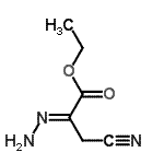 CAS#: 609338-38-7, Ethyl (2E)-3-cyano-2-hydrazonopropanoate