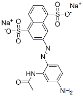 CAS 登录号：60958-45-4， 3-[[2-(乙酰氨基)-4-氨基苯基]偶氮]萘-1,5-二磺酸二钠