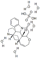 CAS 登录号：6101-43-5， 番木鳖碱硫酸盐五水合物