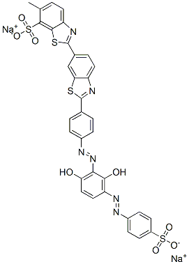 CAS#: 6104-53-6, Disodium 2'-[4-[[2,6-Dihydroxy-3-[(4-Sulphonatophenyl)Azo]Phenyl]Azo]Phenyl]-6-Methyl[2,6'-Bibenzothiazole]-7-Sulphonate
