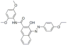 CAS 登录号：61050-22-4， N-(2,5-二甲氧基苯基)-4-[(4-乙氧基苯基)偶氮]-3-羟基-2-萘甲酰胺