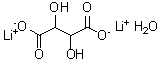CAS 登录号：6108-32-3， 酒石酸锂单水合物