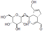 CAS#: 61081-59-2, (1S)-1alpha-(beta-D-Glucopyranosyloxy)-1,4aalpha,5,7aalpha-Tetrahydro-7-Hydroxymethyl-Cyclopenta[c]Pyran-4-Carbaldehyde