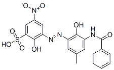CAS 登录号：6109-98-4， 3-[[5-(苯甲酰基氨基)-6-羟基-3-甲基苯基]偶氮]-2-羟基-5-硝基苯磺酸