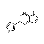 CAS#: 611205-10-8, 5-(3-Thienyl)-1H-pyrrolo[2,3-b]pyridine
