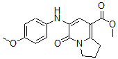 CAS#: 612065-19-7, 1,2,3,5-Tetrahydro-6-[(4-Methoxyphenyl)Amino]-5-Oxo-8-Indolizinecarboxylic Acid Methyl Ester