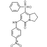CAS 登录号：612065-26-6， 6-[(4-硝基苯基)氨基]-8-(苯磺酰基)-2,3-二氢-5(1H)-吲哚嗪酮