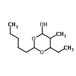 CAS#: 612072-41-0, 6-Ethyl-5-methyl-2-pentyl-1,3-dioxan-4-ol