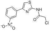 CAS 登录号：6125-33-3， 2-氯-N-[4-(3-硝基-苯基)-噻唑-2-基]-乙酰胺