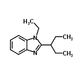 CAS 登录号：612525-98-1， 1-乙基-2-(3-戊烷基)-1H-苯并咪唑