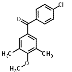 CAS 登录号：61259-84-5， (4-氯苯基)(4-甲氧基-3,5-二甲基苯基)甲酮