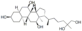 CAS#: 6127-75-9, (3R,5S,7R,8S,9S,10S,12S,13R,14S,17R)-17-[(2R)-6,7-Dihydroxy-6-Methyl-Heptan-2-Yl]-10,13-Dimethyl-2,3,4,5,6,7,8,9,11,12,14,15,16,17-Tetradecahydro-1H-Cyclopenta[a]Phenanthrene-3,7,12-Triol
