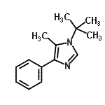 CAS#: 61278-76-0, 5-Methyl-1-(2-Methyl-2-Propanyl)-4-Phenyl-1H-Imidazole