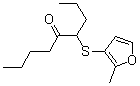 CAS 登录号：61295-50-9， 4-[(2-甲基-3-呋喃基)硫代]-5-壬酮