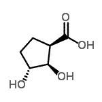 CAS#: 61317-53-1, (1R,2R,3R)-2,3-Dihydroxycyclopentanecarboxylic Acid