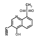 CAS#: 61338-19-0, 4-Hydroxy-8-(Methylsulfonyl)-3-Quinolinecarbonitrile