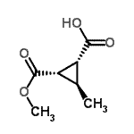 CAS 登录号：613681-19-9， (1R,2S,3R)-2-(甲氧羰基)-3-甲基环丙烷羧酸