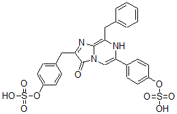 CAS#: 61369-27-5, 8-(Phenylmethyl)-6-[4-(Sulfooxy)Phenyl]-2-[[4-(Sulfooxy)Phenyl]Methyl]-Imidazo[1,2-a]Pyrazin-3(7H)-One