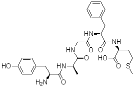 CAS 登录号：61370-87-4， L-酪氨酰-D-丙氨酰甘氨酰-L-苯丙氨酰-L-蛋氨酸