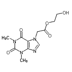 CAS#: 61379-38-2, 2-Hydroxyethyl (1,3-Dimethyl-2,6-Dioxo-1,2,3,6-Tetrahydro-7H-Purin-7-Yl)Acetate
