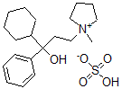 CAS 登录号：6138-33-6， 1-(3-环己基-3-羟基-3-苯基丙基)-1-甲基-吡咯烷鎓甲基硫酸盐