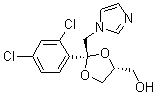 CAS 登录号：61397-58-8， 2-(2,4-二氯苯基)-2-(1H-咪唑-1-基甲基)-(2R,4S)-rel-1,3-二氧戊环-4-甲醇