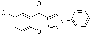 CAS 登录号：61466-46-4， (5-氯-2-羟基苯基)(1-苯基-1H-吡唑-4-基)甲酮