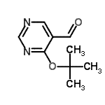 CAS#: 614731-77-0, 4-[(2-Methyl-2-propanyl)oxy]-5-pyrimidinecarbaldehyde