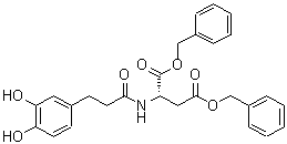 CAS 登录号：615264-62-5， N-[3-(3,4-二羟基苯基)丙酰]-L-天冬氨酸二苄酯