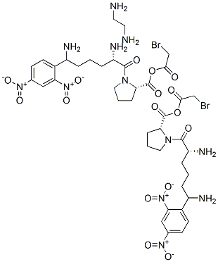 CAS 登录号：61556-53-4， 二(alpha-溴乙酰基-epsilon-2,4-二硝基苯基赖氨酰脯氨酸)乙二胺