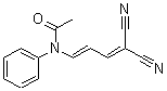 CAS 登录号：61600-13-3， N-(4,4-二氰基-1,3-丁二烯基)-N-苯基-乙酰胺