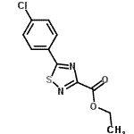 CAS 登录号：61689-36-9， 乙基5-(4-氯苯基)-1,2,4-噻二唑-3-羧酸酯