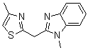 CAS#: 61690-08-2, 1-Methyl-2-[(4-Methyl-2-Thiazolyl)Methyl]-1H-Benzimidazole