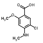 CAS#: 61694-98-2, 5-Chloro-2-Methoxy-4-(Methylamino)Benzoic Acid