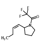 CAS#: 617714-07-5, 1-{2-[(1Z)-1-Buten-1-yl]-1-pyrrolidinyl}-2,2,2-trifluoroethanone