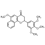 CAS#: 617720-17-9, 6-Methoxy-2-(3,4,5-trimethoxyphenyl)-2,3-dihydro-4H-benzo[h]chromen-4-one