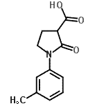CAS 登录号：618070-31-8， 1-(3-甲基苯基)-2-氧代-3-吡咯烷羧酸