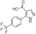 CAS#: 618383-45-2, 5-[4-(Trifluoromethyl)phenyl]-1H-pyrazole-4-carboxylic acid
