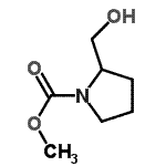 CAS 登录号：618387-12-5， 甲基2-(羟基甲基)-1-吡咯烷羧酸酯