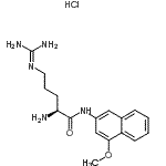 CAS 登录号：61876-75-3， N<sup>5</sup>-(二氨基亚甲基)-N-(4-甲氧基-2-萘基)-L-鸟氨酰胺盐酸盐(1:1)