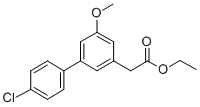 CAS 登录号:61888-71-9, 4'-氯-5-甲氧基-3-联苯乙酸乙酯