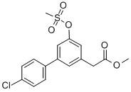 CAS 登录号：61888-73-1， 4'-氯-5-甲基磺酰基氧基-3-联苯乙酸甲酯