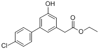 CAS 登录号：61888-75-3， 4'-氯-5-羟基-(1,1'-联苯)-3-乙酸乙酯