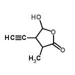 CAS 登录号：61892-46-4， 4-乙炔基-5-羟基-3-甲基二氢-2(3H)-呋喃酮