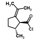 CAS 登录号：61900-01-4， (1S,5R)-2-异亚丙基-5-甲基环戊烷羰基氯化物