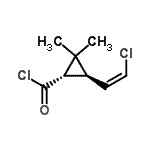 CAS 登录号：61914-46-3， (1S,3S)-3-[(Z)-2-氯乙烯基]-2,2-二甲基环丙烷甲酰氯