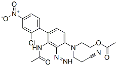 CAS 登录号：61931-39-3， 2-[[3-乙酰氨基-4-(2-氯-4-硝基-苯基)偶氮-苯基]-(2-氰基乙基)氨基]乙基乙酸酯